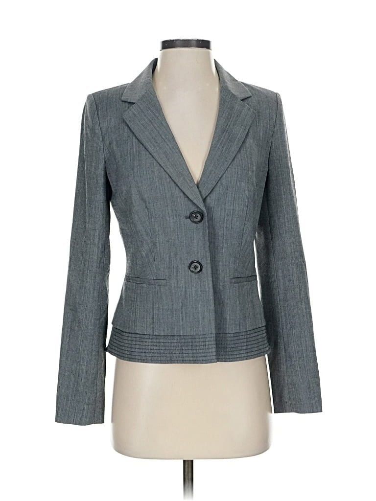 Pre-owned Halogen Blazer Jacket In Gray