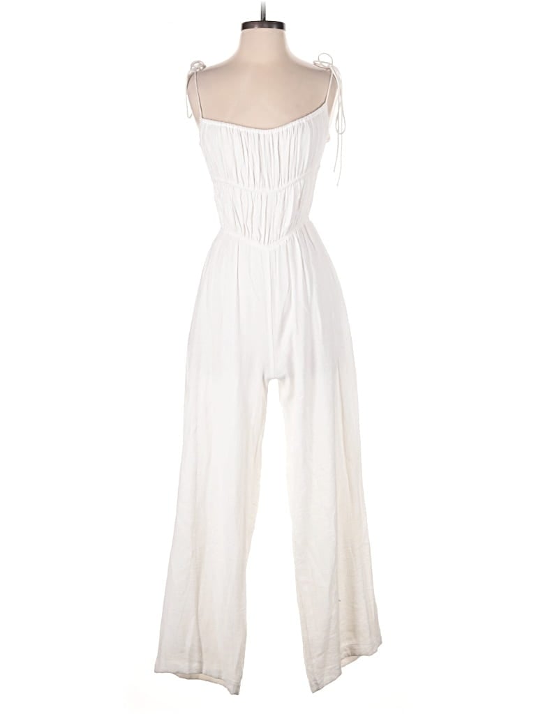 Pre-owned Beige Botany Jumpsuit In White