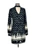 WAYF Print Blue Casual Dress Size XS - photo 1