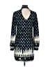 WAYF Print Blue Casual Dress Size XS - photo 2