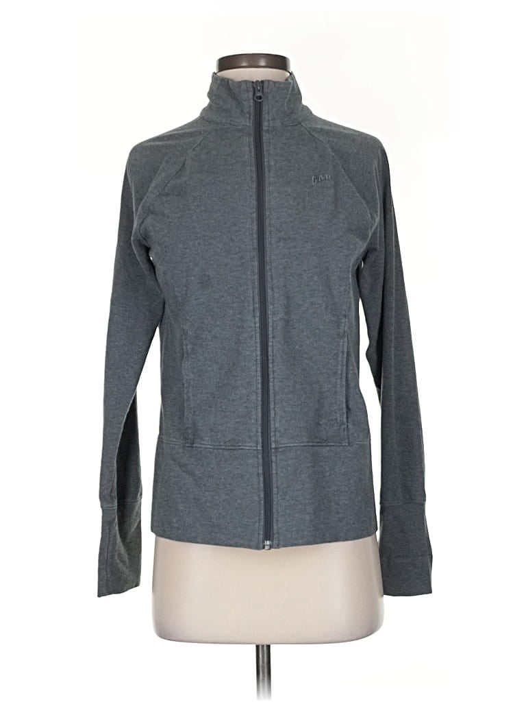 Pre-owned Gap Outlet Zip Up Hoodie In Gray