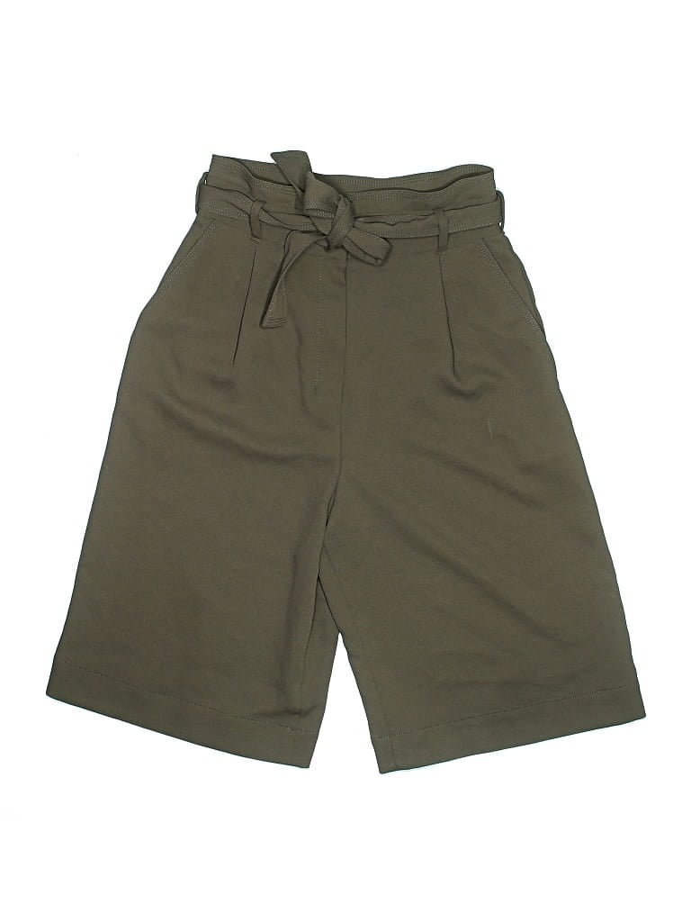 Pre-owned Babaton Khaki Shorts In Green