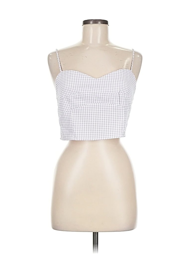 Pre-owned La Hearts Sleeveless Top Purple Strapless Neckline Tops