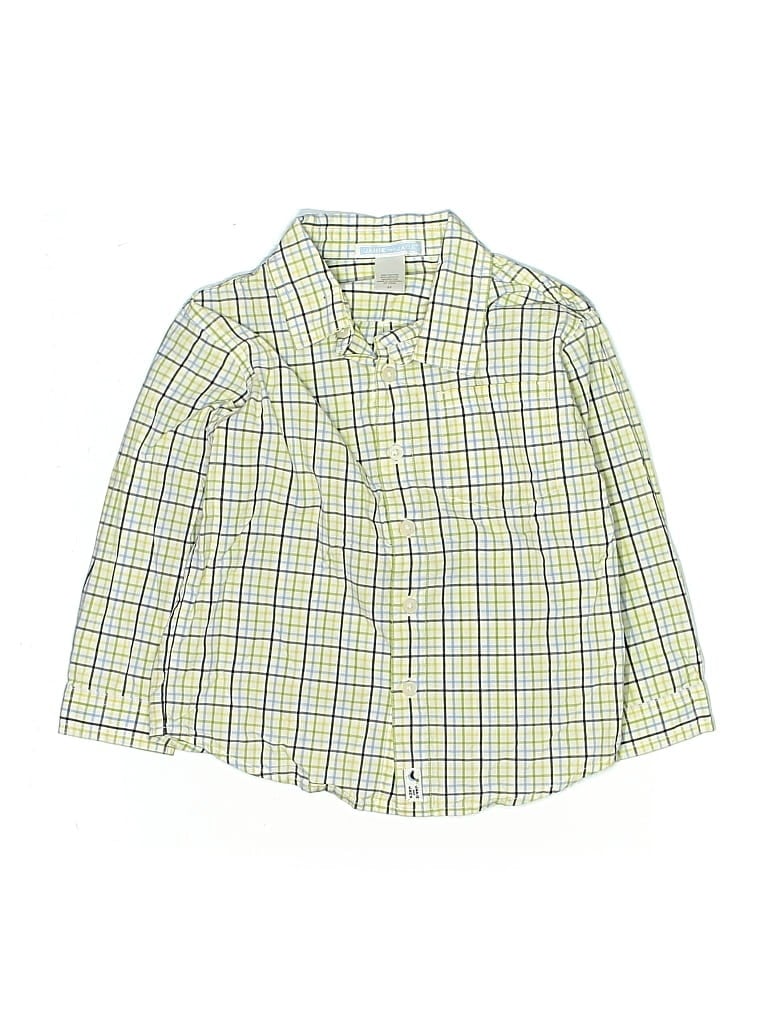 Click to view more detailed imagery on our partner's website Pre-owned Janie And Jack Kids' Long Sleeve Button Down Shirt In Yellow