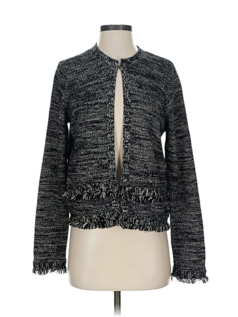 Pre-owned Tahari Cardigan Sweater In Black
