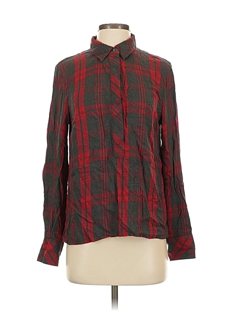CABI Pre-owned Long Sleeve Blouse In Red
