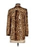 J.Crew Animal Print Brown Tan Long Sleeve Blouse Size XXS - photo 2
