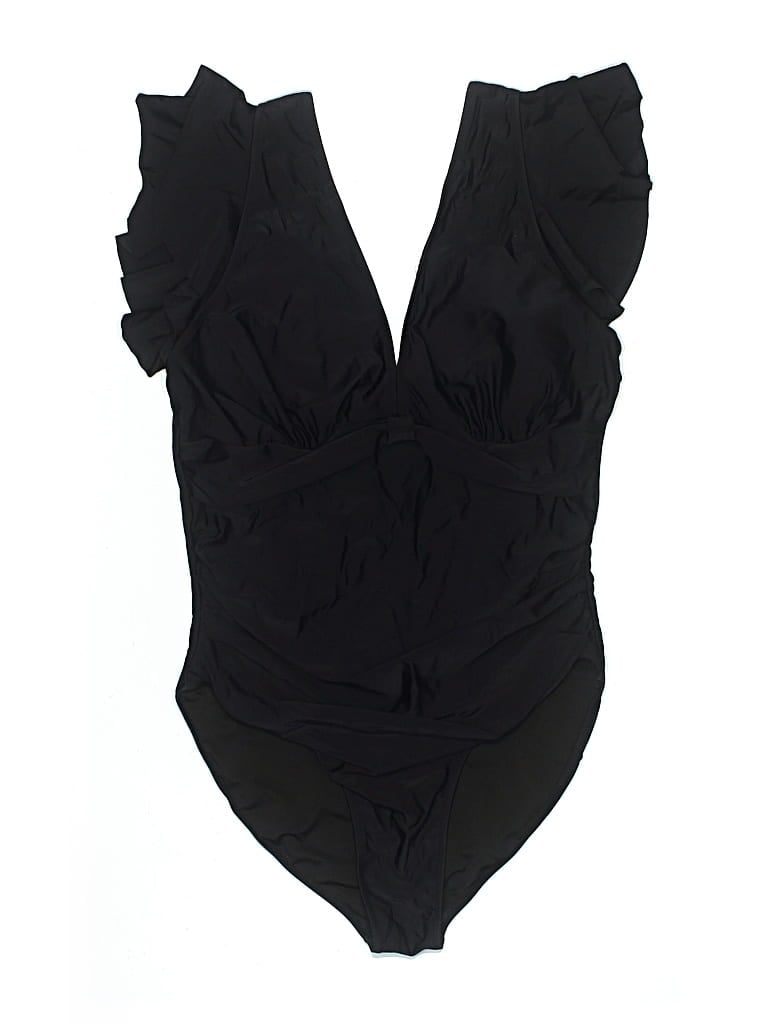 Pre-owned Blooming Jelly One Piece Swimsuit In Black