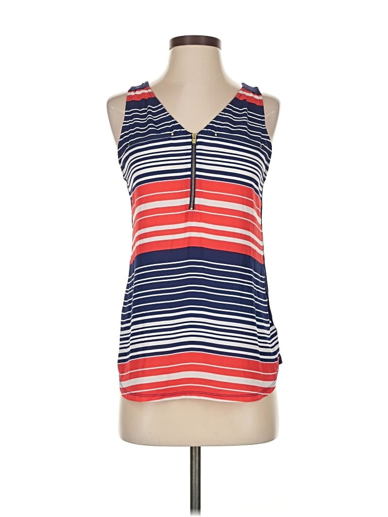 Pre-owned Express Sleeveless Top Red V Neck Tops