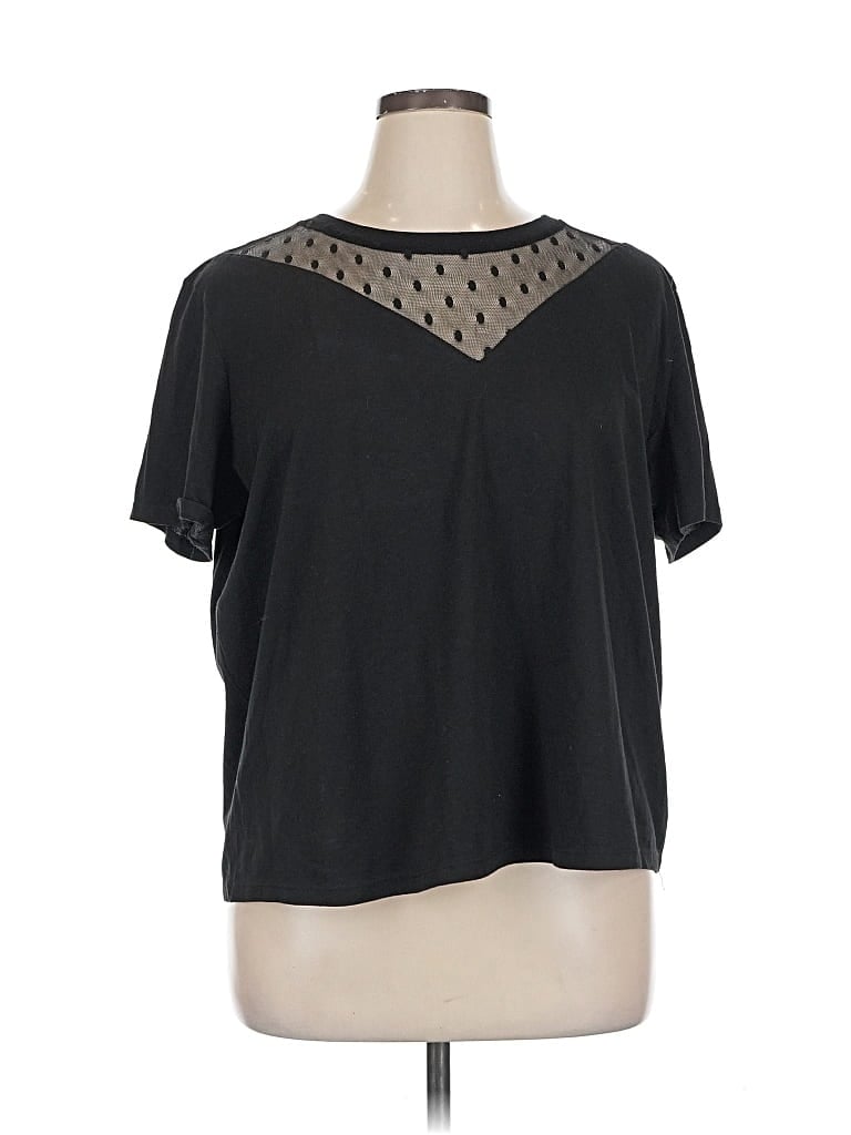 Pre-owned Asos Design Short Sleeve T-shirt In Black