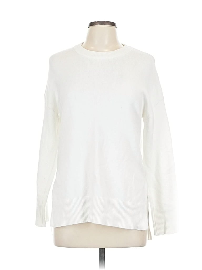 Pre-owned T Tahari Pullover Sweater In White