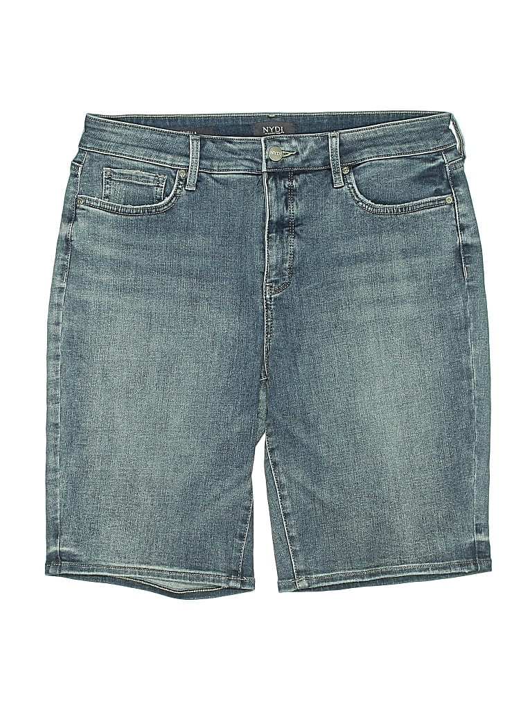 Pre-owned Nydj Denim Shorts In Blue