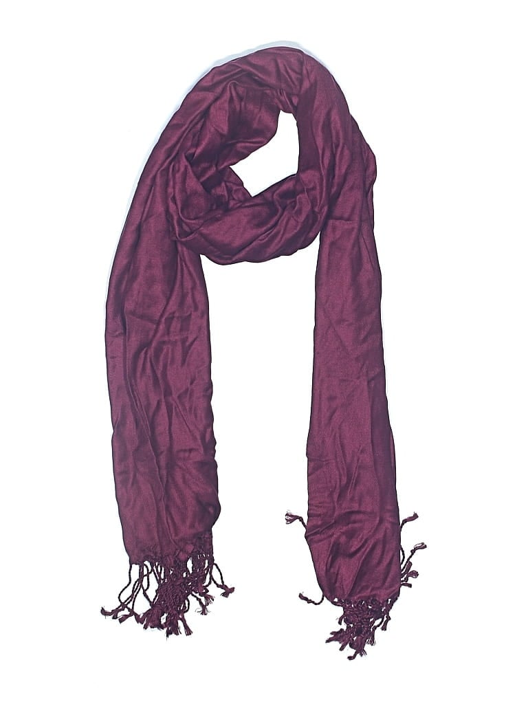 Pre-owned Unbranded Scarf In Burgundy