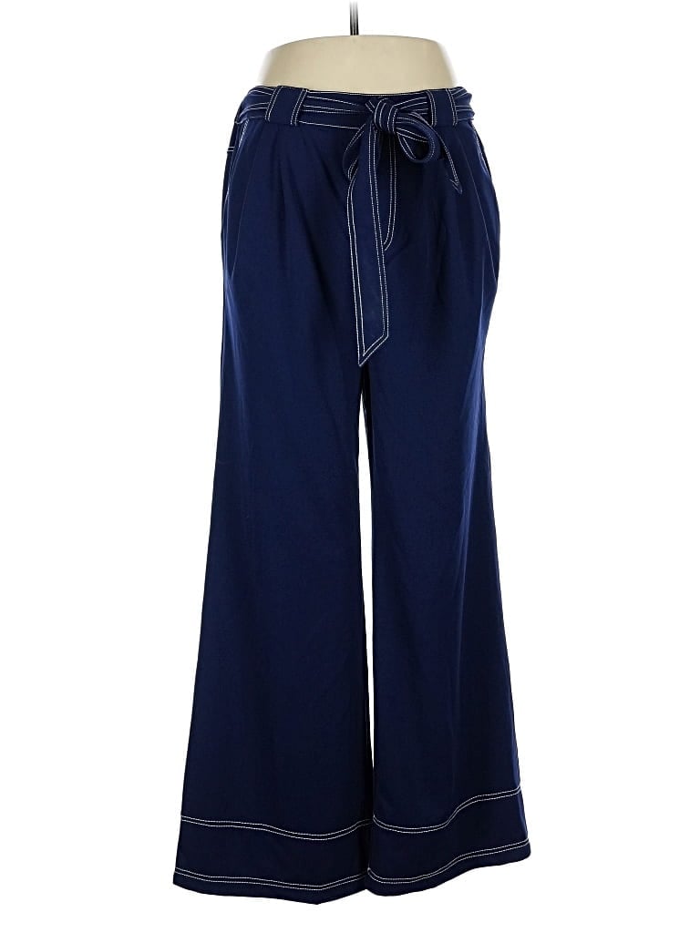 Pre-owned Leota Casual Pants In Blue