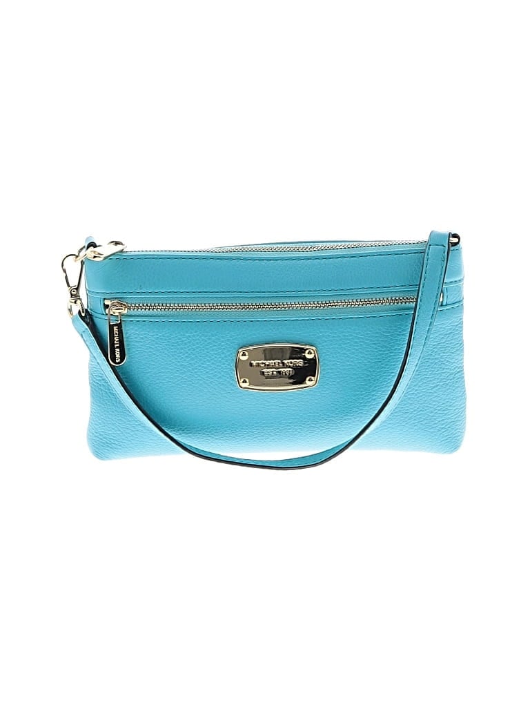 Pre-owned Michael Michael Kors Leather Satchel In Blue