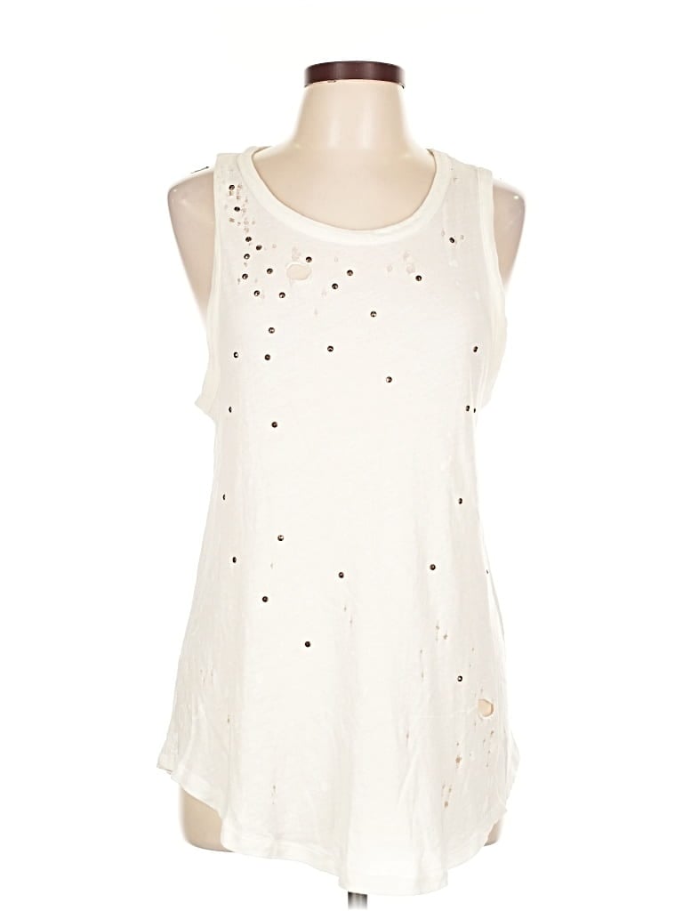 Click to view more detailed imagery on our partner's website Pre-owned Chaser Sleeveless Blouse In White