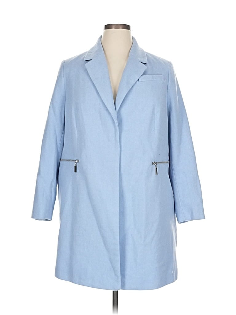 Click to view more detailed imagery on our partner's website Pre-owned M&s Collection Coat In Blue