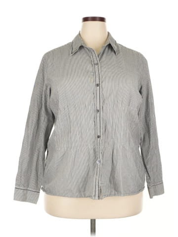 Charter Club 3/4 Sleeve Button-Down Shirt (view 1)