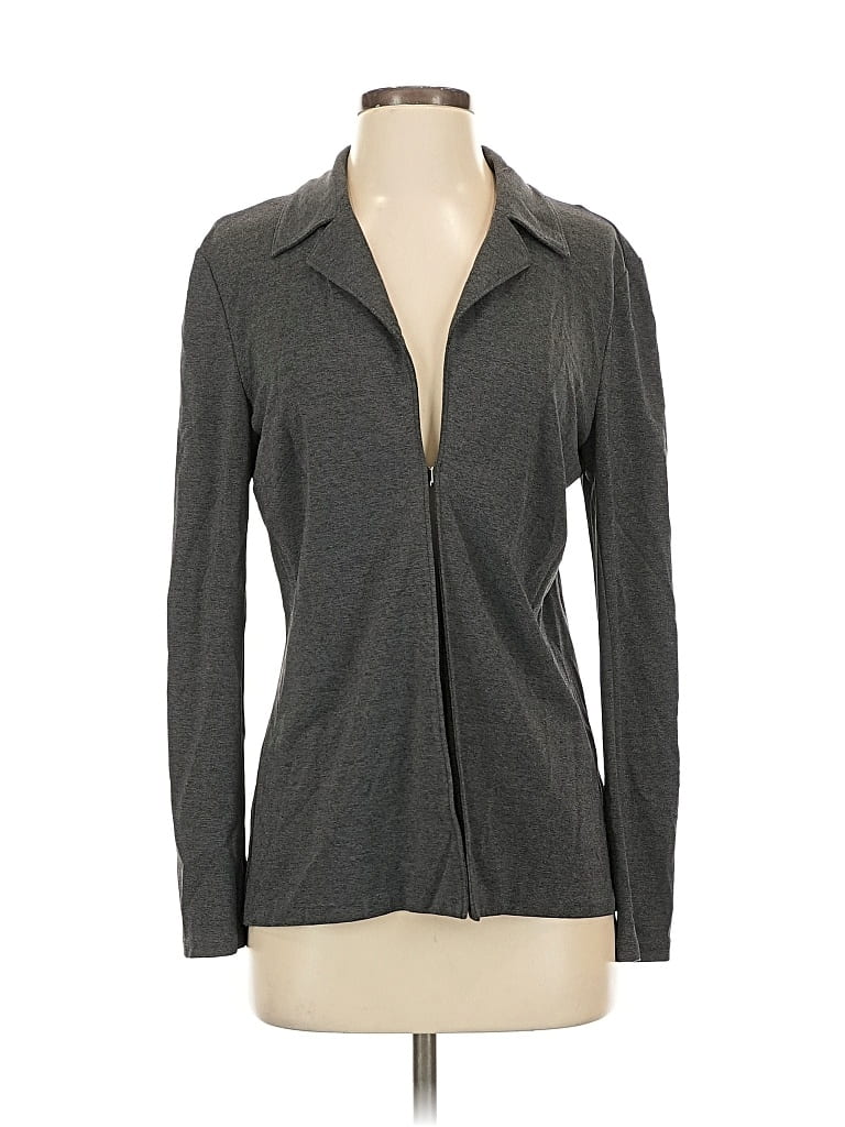 Pre-owned Talbots Blazer Jacket In Gray