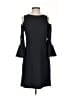Eliza J Solid Black Casual Dress Size 4 - photo 1