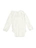 Carter's 100% Cotton Solid Ivory Long Sleeve Onesie Size Newborn - photo 2