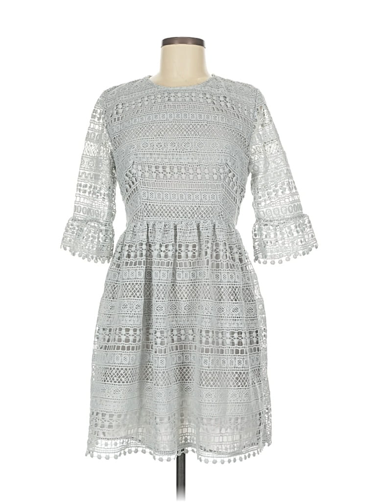 Pre-owned Hd In Paris Casual Dress In Gray