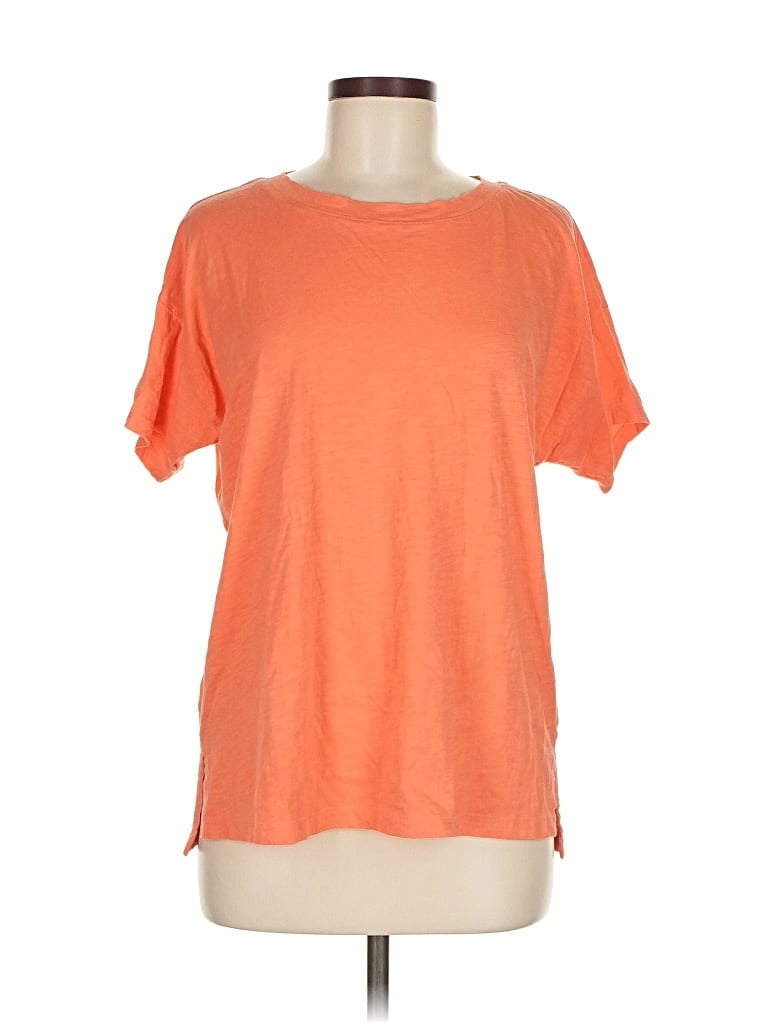 Pre-owned Ann Taylor Loft Short Sleeve T-shirt In Orange