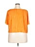 Just Be... 100% Polyester Orange Short Sleeve Blouse Size 2X - photo 2
