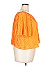 Just Be... 100% Polyester Orange Short Sleeve Blouse Size 2X - photo 4