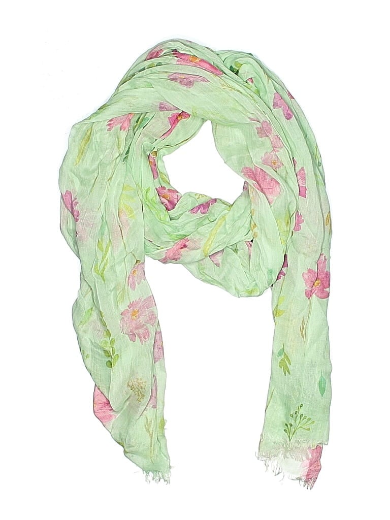 Pre-owned Assorted Brands Scarf In Green