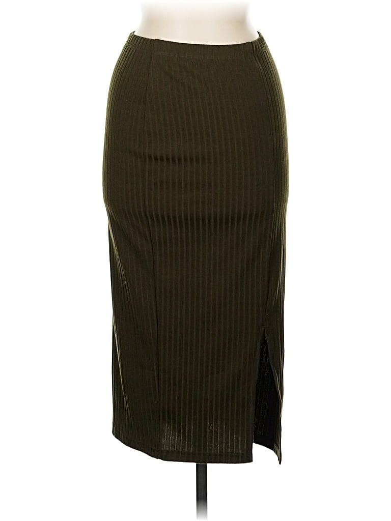 Pre-owned Shein Casual Skirt In Green