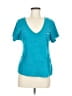 Maison Labiche Teal Short Sleeve Top Size M - photo 1