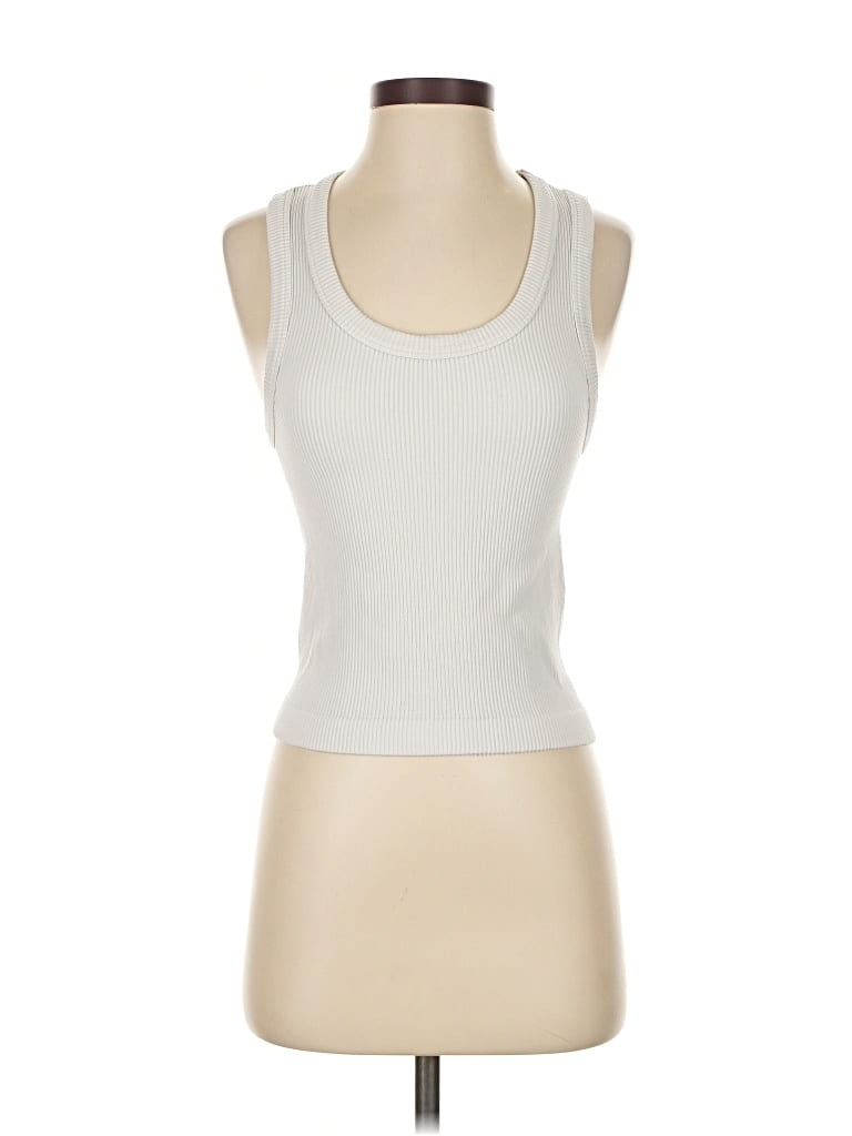 Pre-owned Old Navy Tank Top Ivory Strapless Neckline Tops In White