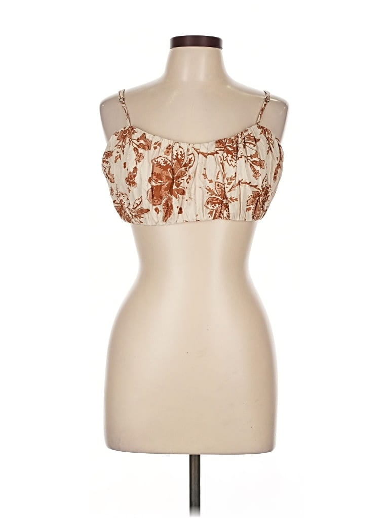 Pre-owned Abercrombie & Fitch Sleeveless Blouse In Brown