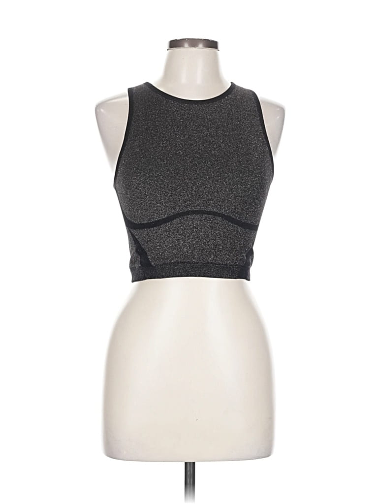 Pre-owned Victoria's Secret Tank Top Gray Halter Neckline Tops