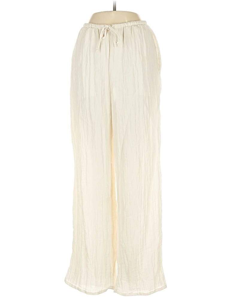 Pre-owned H&m Casual Pants In White