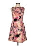 Assorted Brands Print Pink Cocktail Dress Size S - photo 1