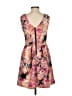 Assorted Brands Print Pink Cocktail Dress Size S - photo 2