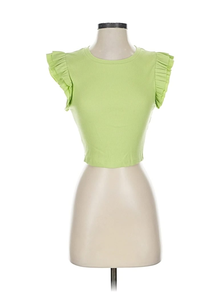 Pre-owned Zara Cardigan Sweater In Green