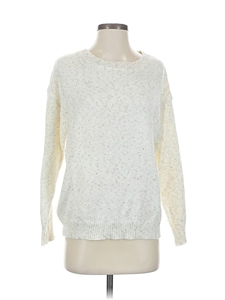 Pre-owned Unbranded Pullover Sweater In White