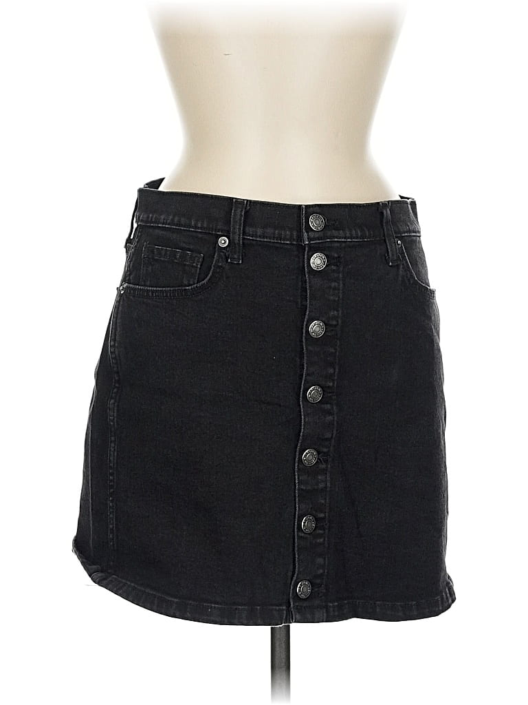 Pre-owned Arizona Jean Company Denim Skirt In Black