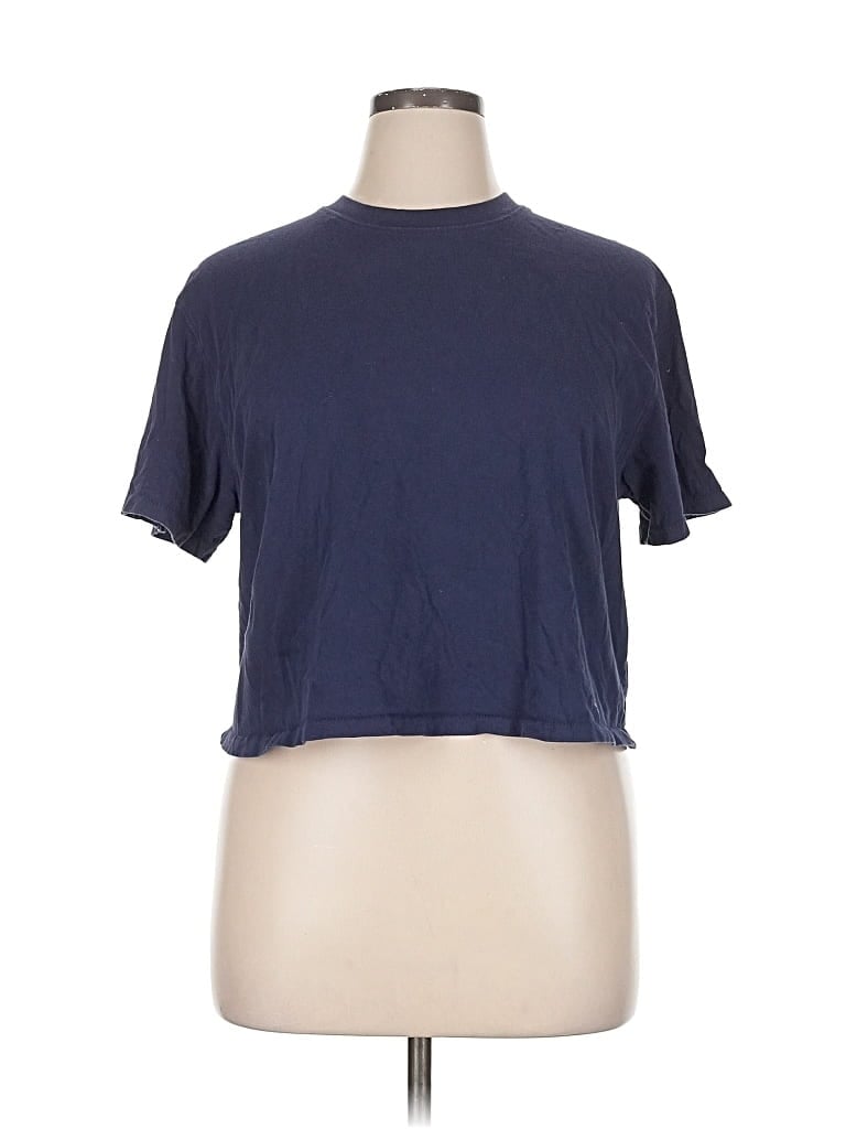 Pre-owned Fabletics Short Sleeve T-shirt In Blue