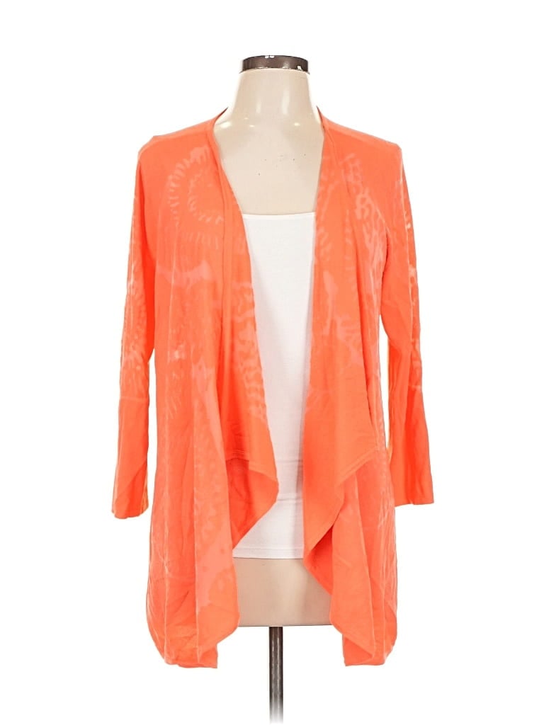 Click to view more detailed imagery on our partner's website Pre-owned Tribal Cardigan Sweater In Orange