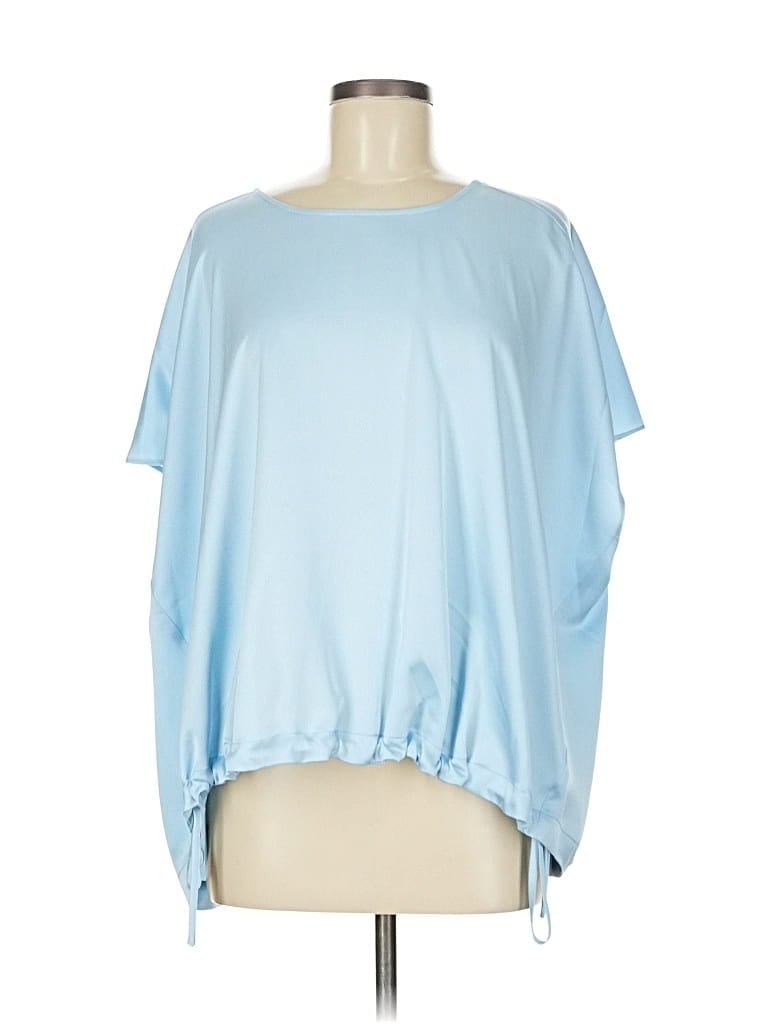 Pre-owned Nordstrom 3/4 Sleeve Blouse In Blue