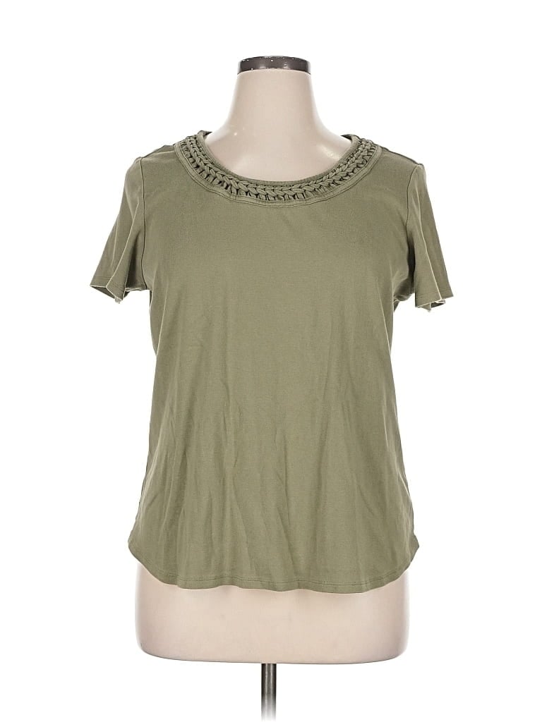 Click to view more detailed imagery on our partner's website Pre-owned Karen Scott Short Sleeve T-shirt In Green