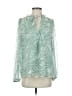 Joie 100% Polyester Green Long Sleeve Blouse Size XS - photo 1