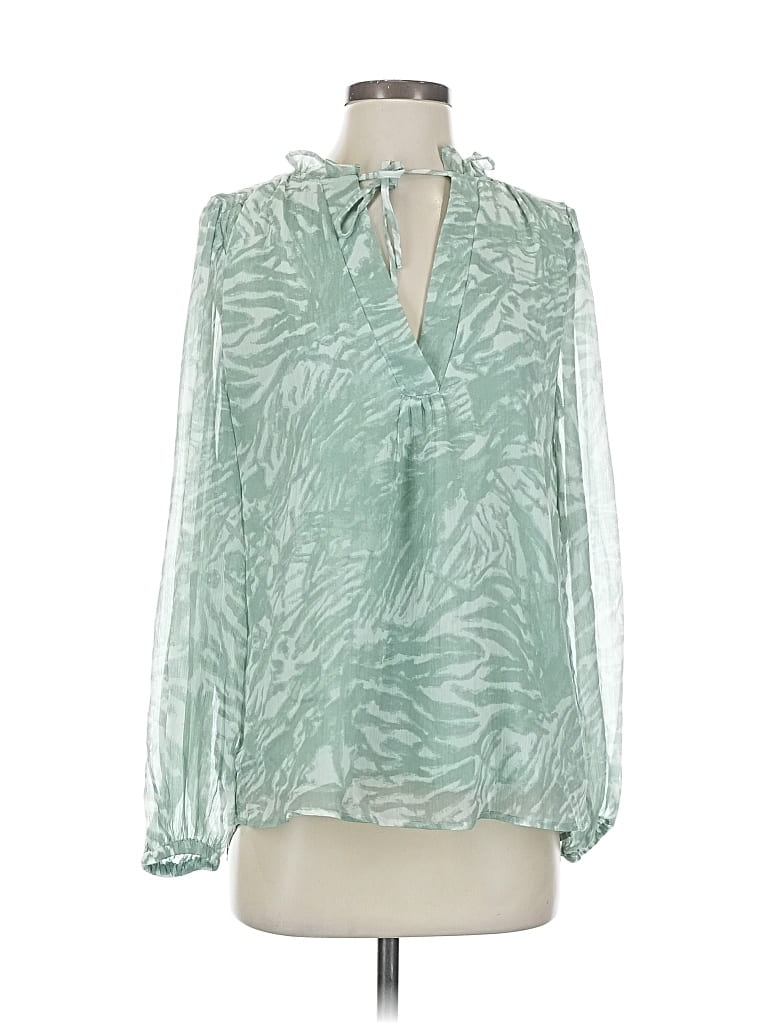 Click to view more detailed imagery on our partner's website Pre-owned Joie Long Sleeve Blouse In Green