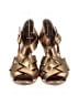 J.Crew Metallic Gold Heels Size 8 1/2 - photo 2
