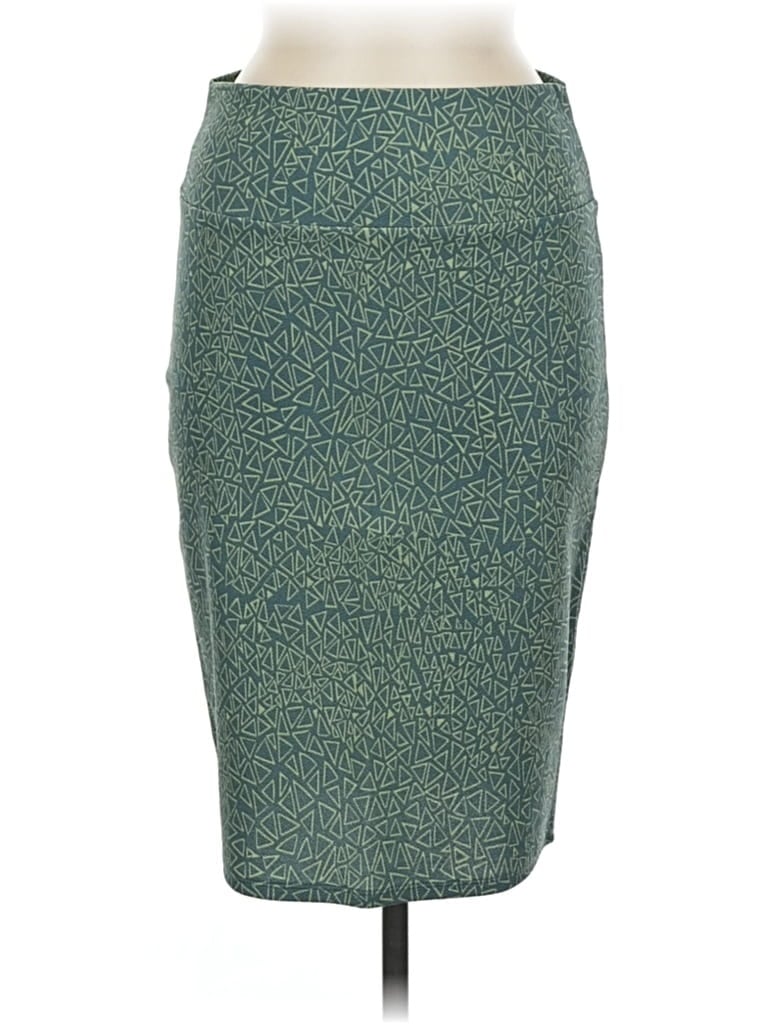 Pre-owned Lularoe Casual Skirt In Green