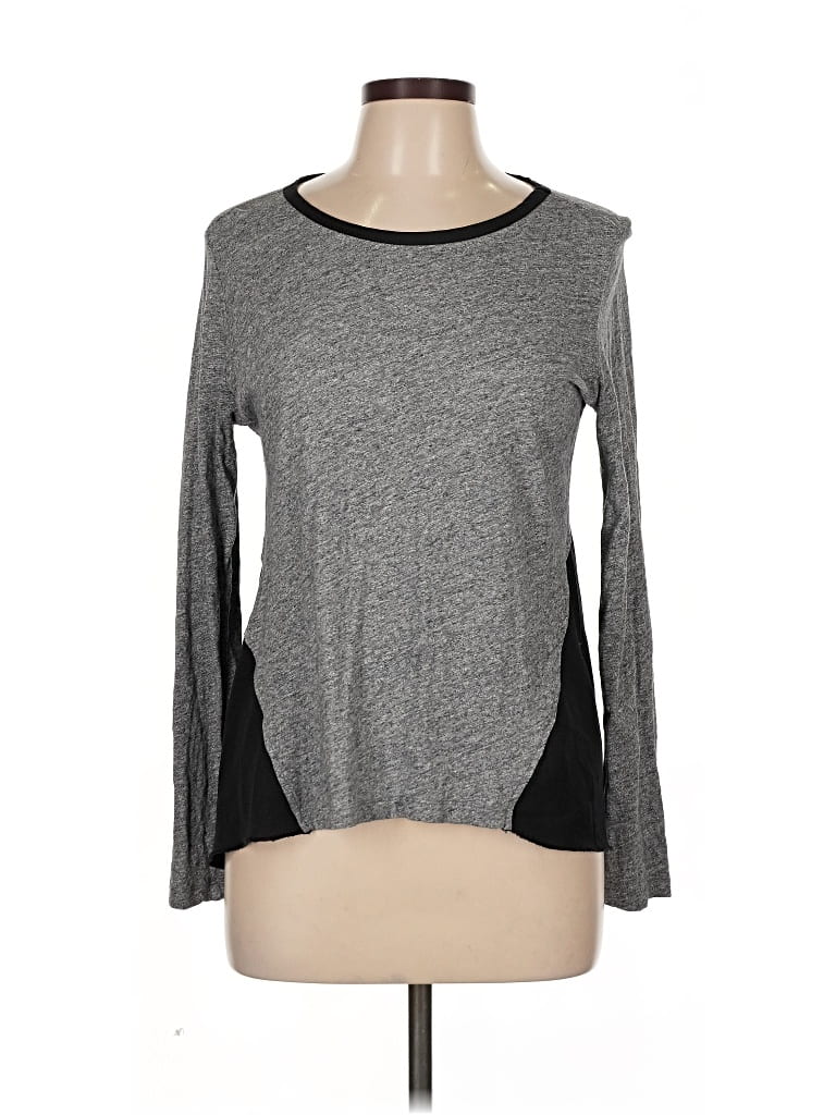 Pre-owned Converse One Star Long Sleeve T-shirt In Gray